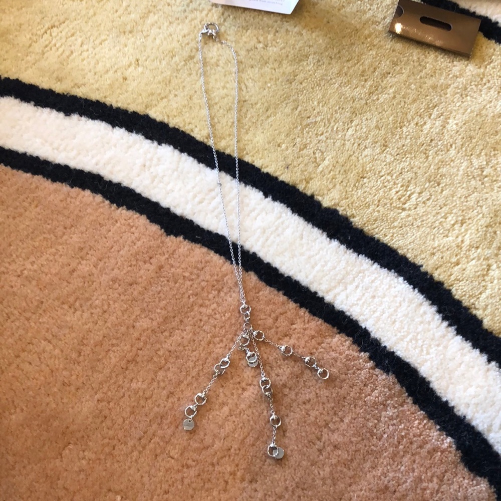White gold Gucci horse but necklace